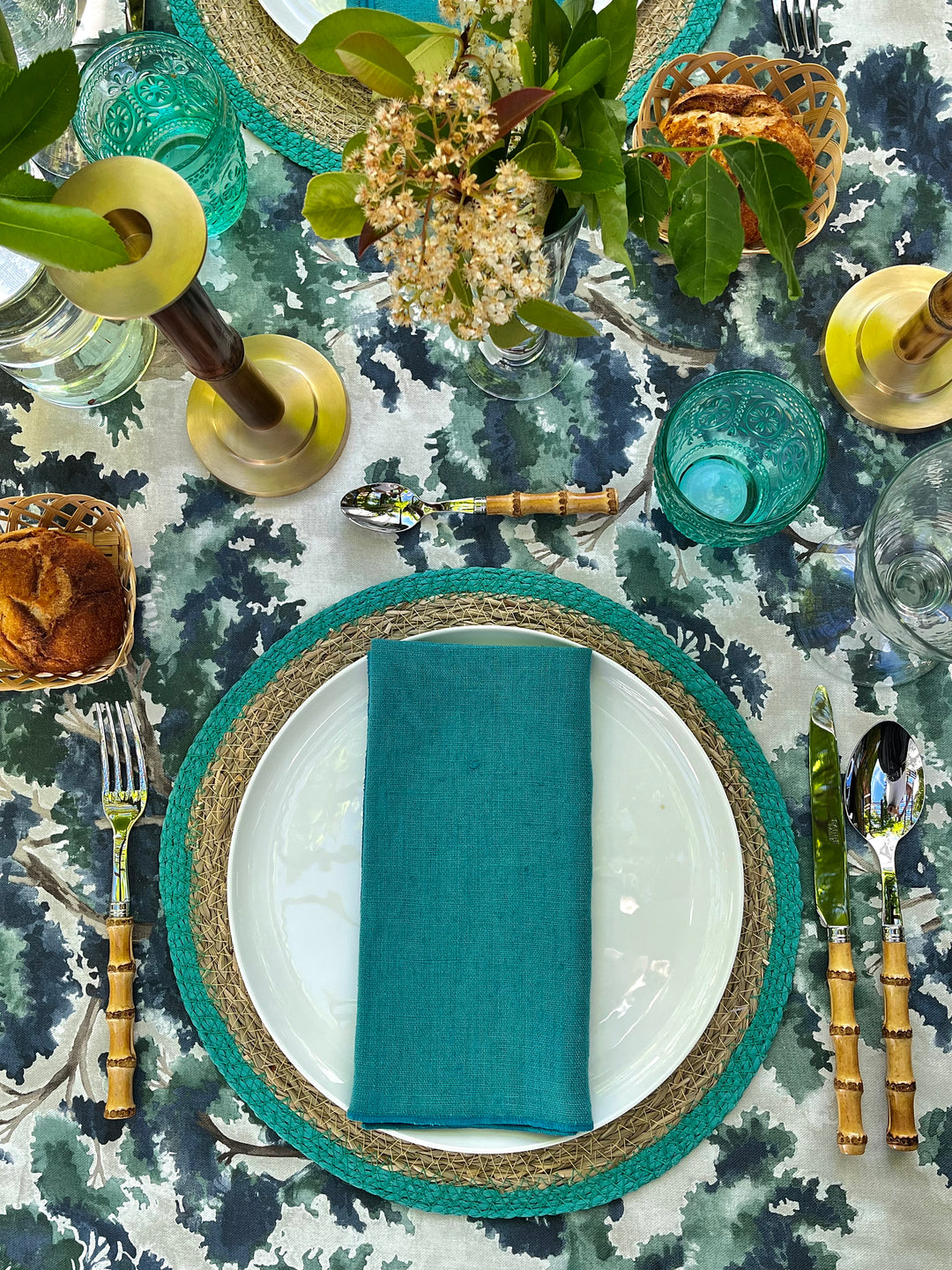 Mantel Estampado La Forêt Blue