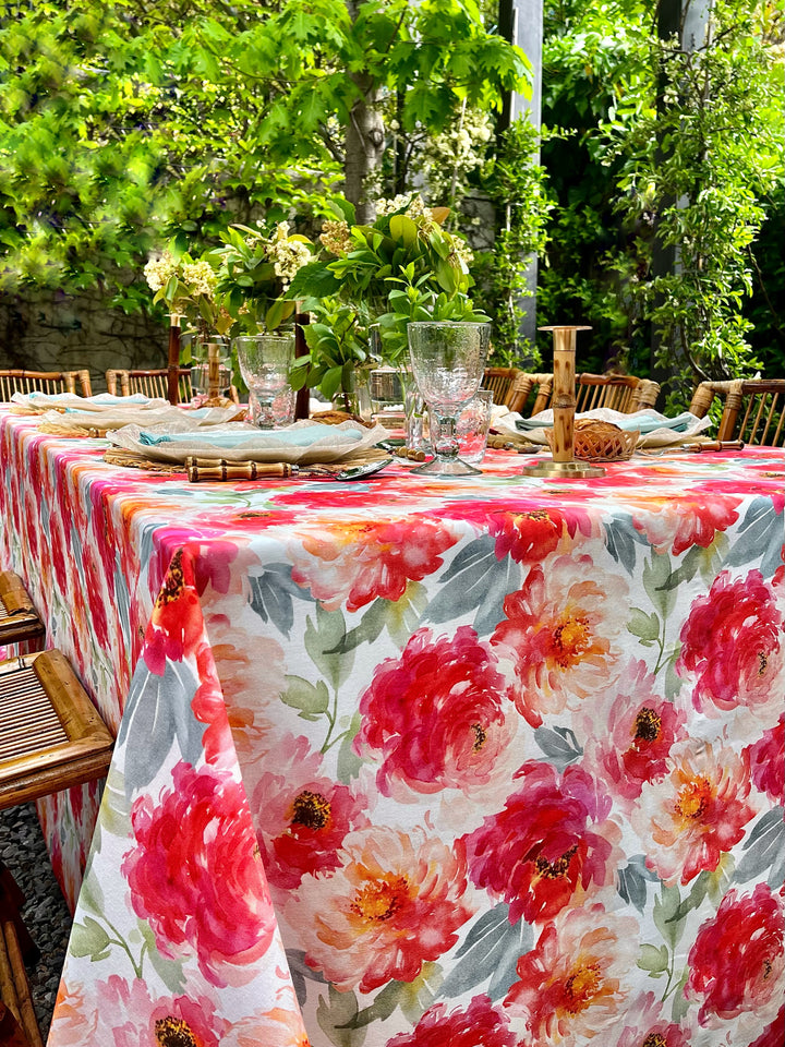 Pivoine Printed Tablecloth