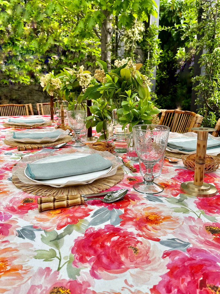 Pivoine Printed Tablecloth