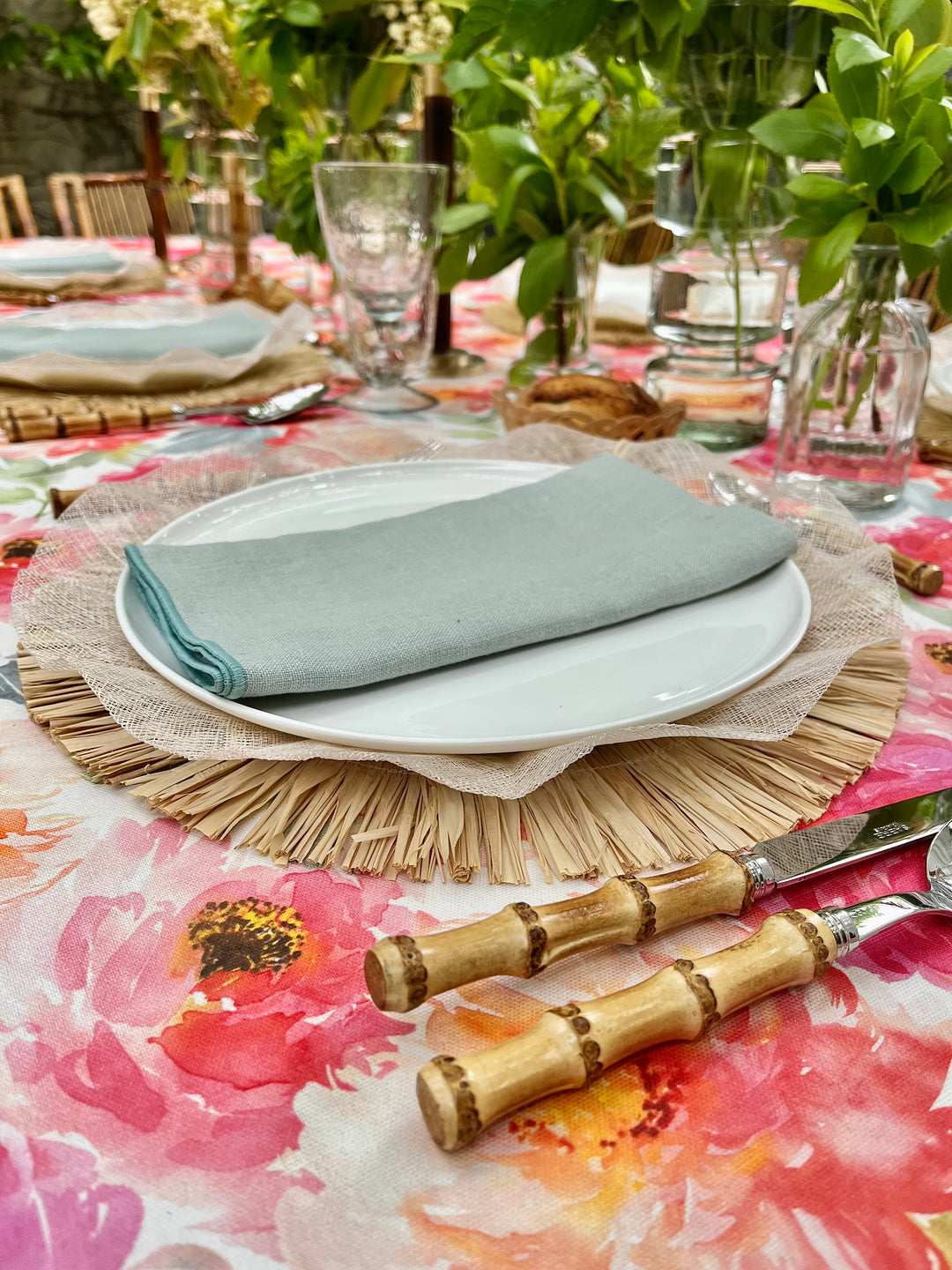 Pivoine Printed Tablecloth