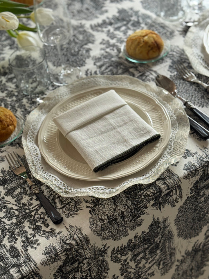 Mantel Estampado Toile de Jouy