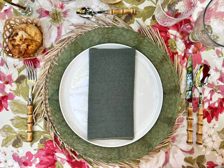 Nappe imprimée à fleurs