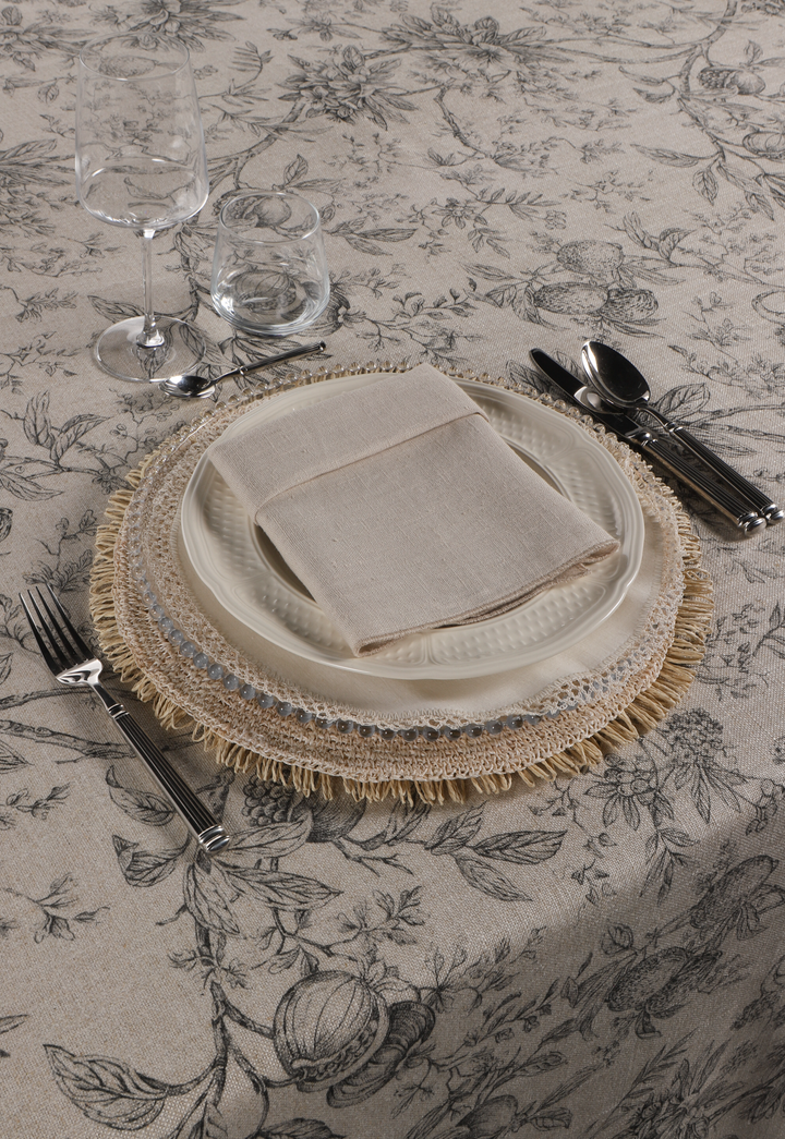 Nappe imprimée Tivoli d’Argent
