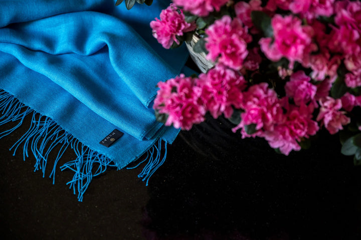 Foulard de Alpaca, Azul