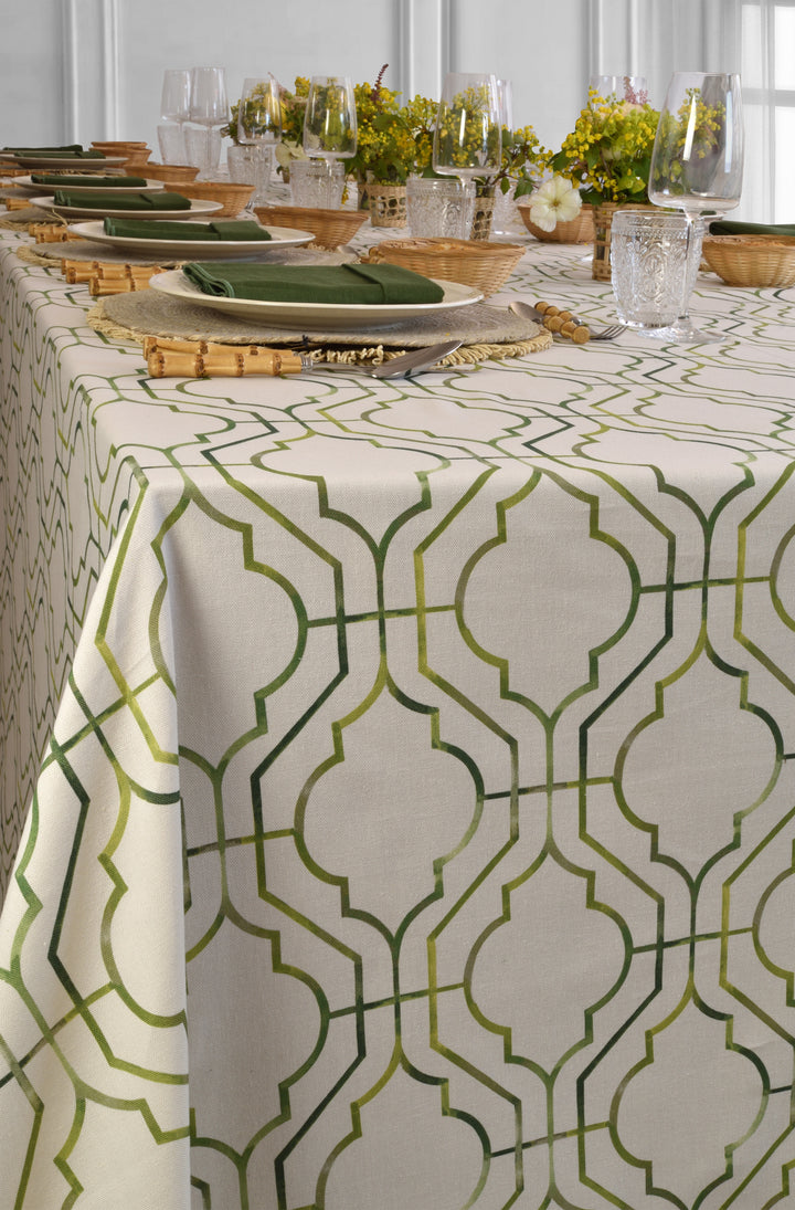 Nappe imprimée Pavilion Trellis