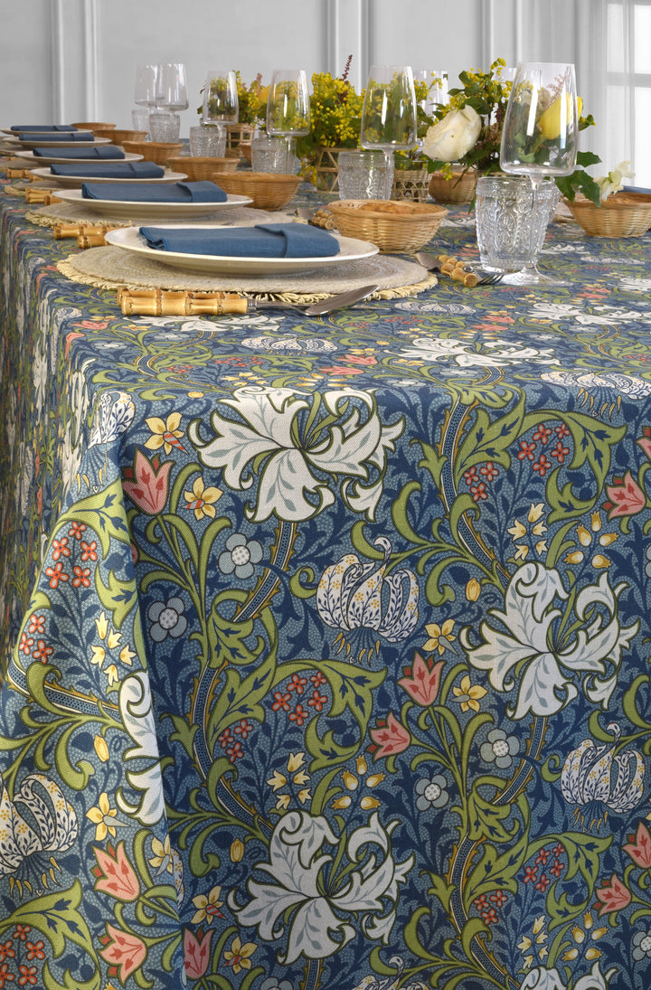 Nappe Imprimée Jardin Bleu