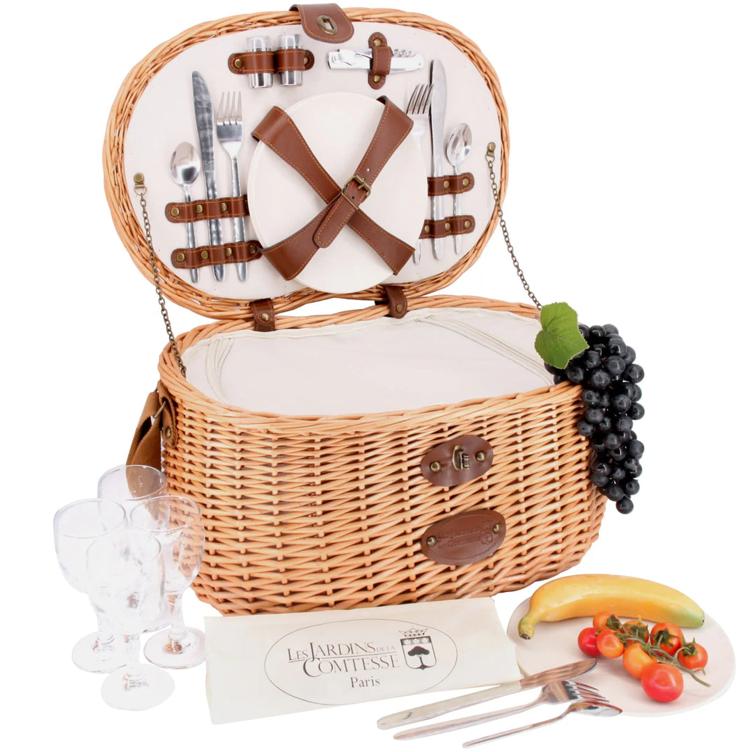 Cesta de picnic Natural 4 personas
