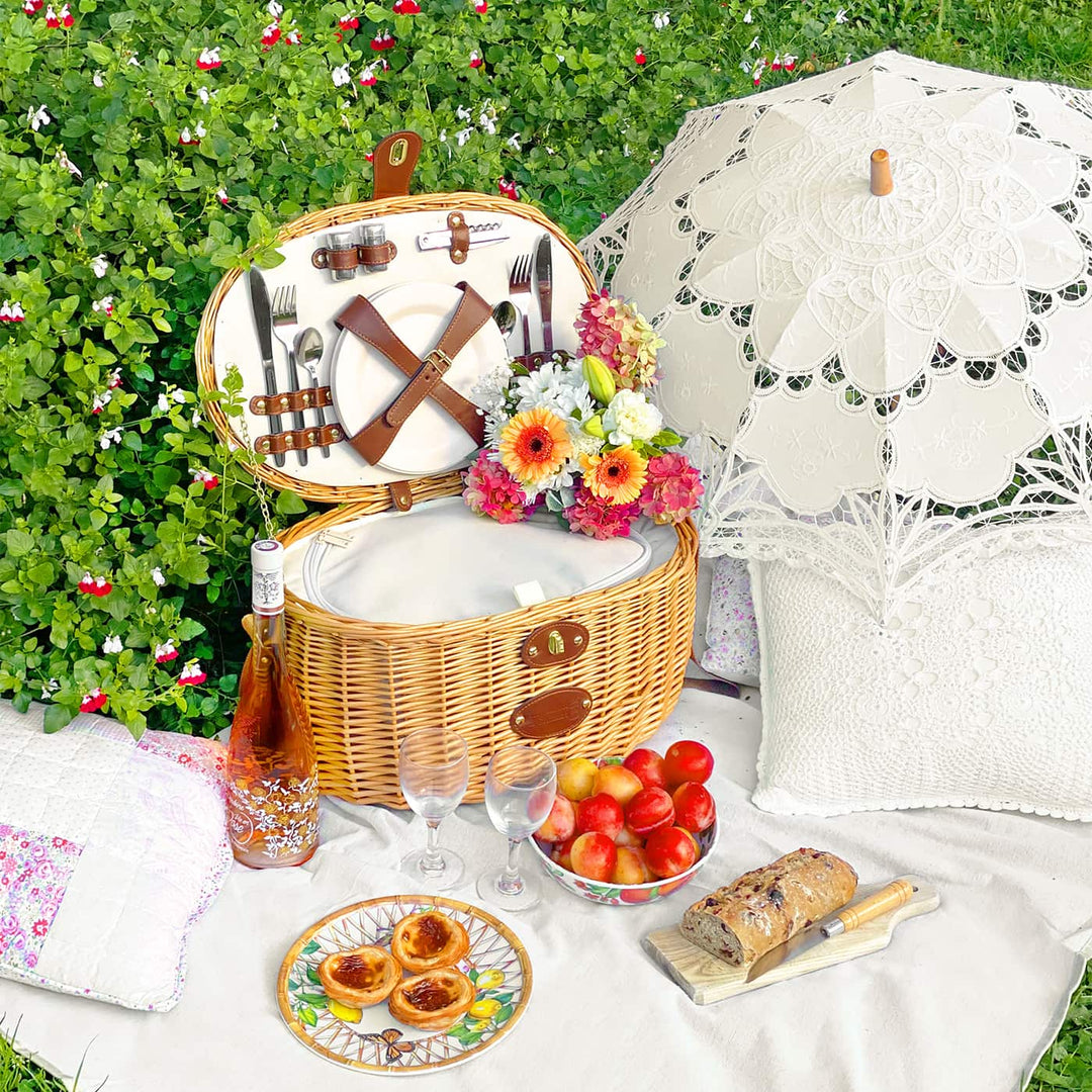 Cesta de picnic Natural 4 personas