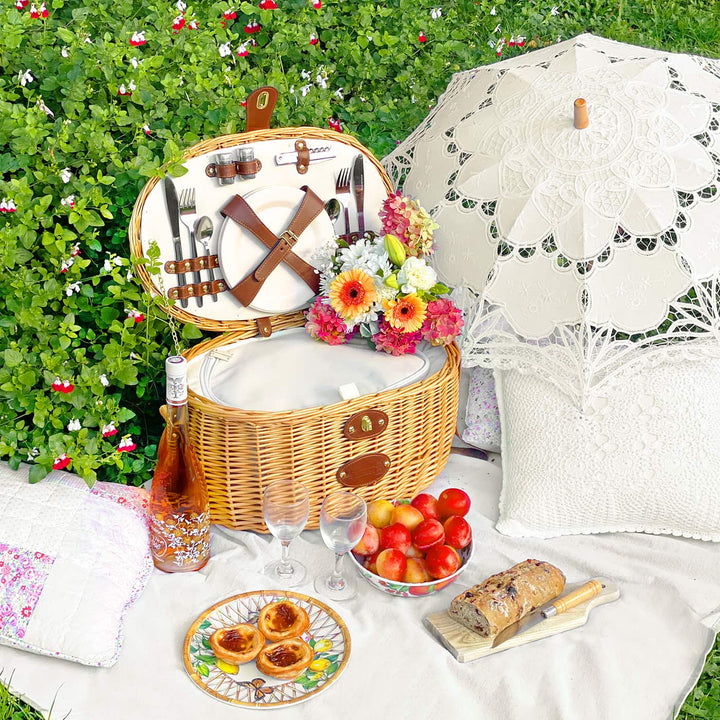 Cesta de picnic Natural 4 personas