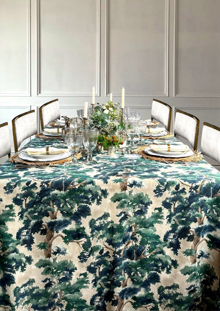 Mantel Estampado La Forêt Blue