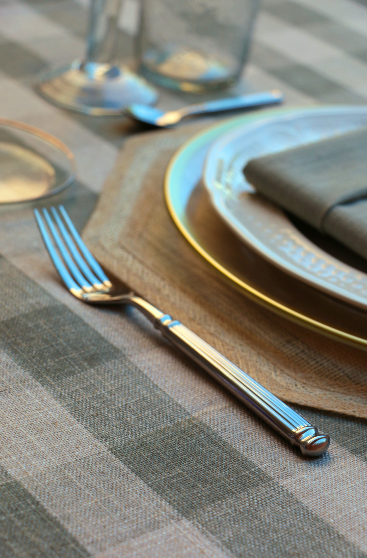 Bistrot Green Printed Tablecloth