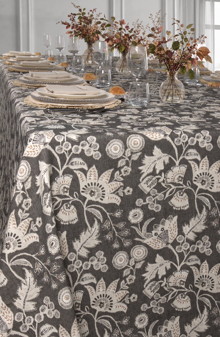 Nappe imprimée Paris Déco Noir