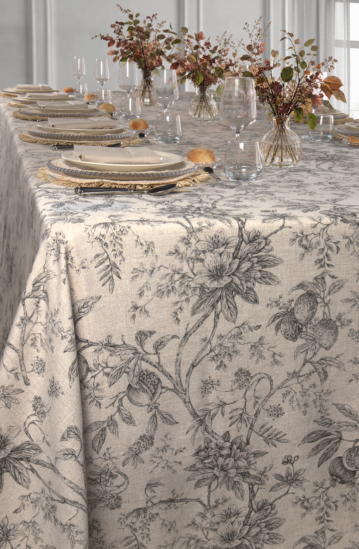 Nappe imprimée Tivoli d’Argent