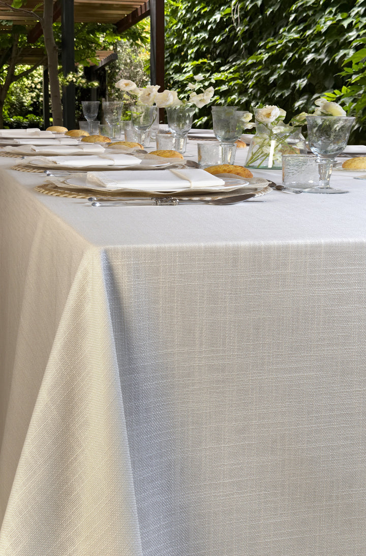 Mantel Resinado Lino Ivory