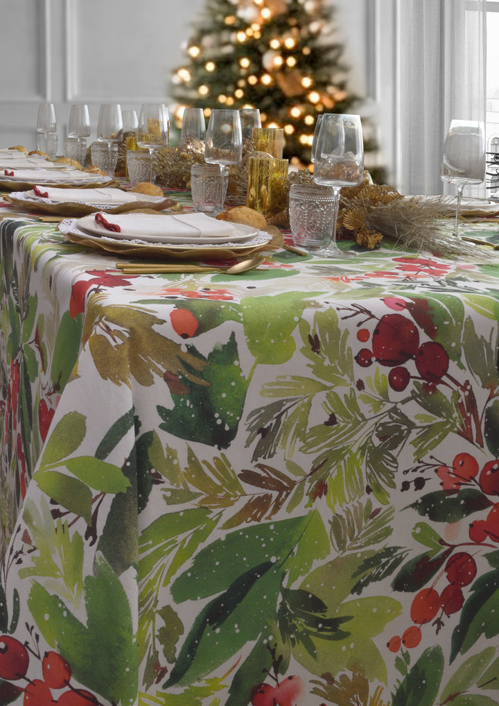 Mantel Estampado Fleurs d'Hiver