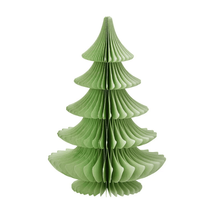 Abeto De Papel Decorativo Verde 16 CM - La Compañía Francesa