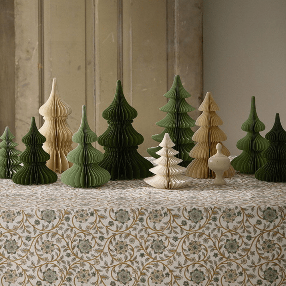 Abeto De Papel Decorativo Verde 16 CM - La Compañía Francesa