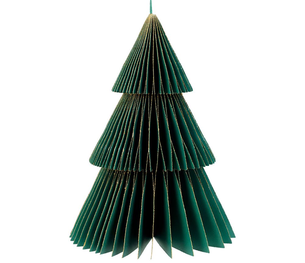 Abeto Decorativo Papel Verde Grande - La Compañía Francesa