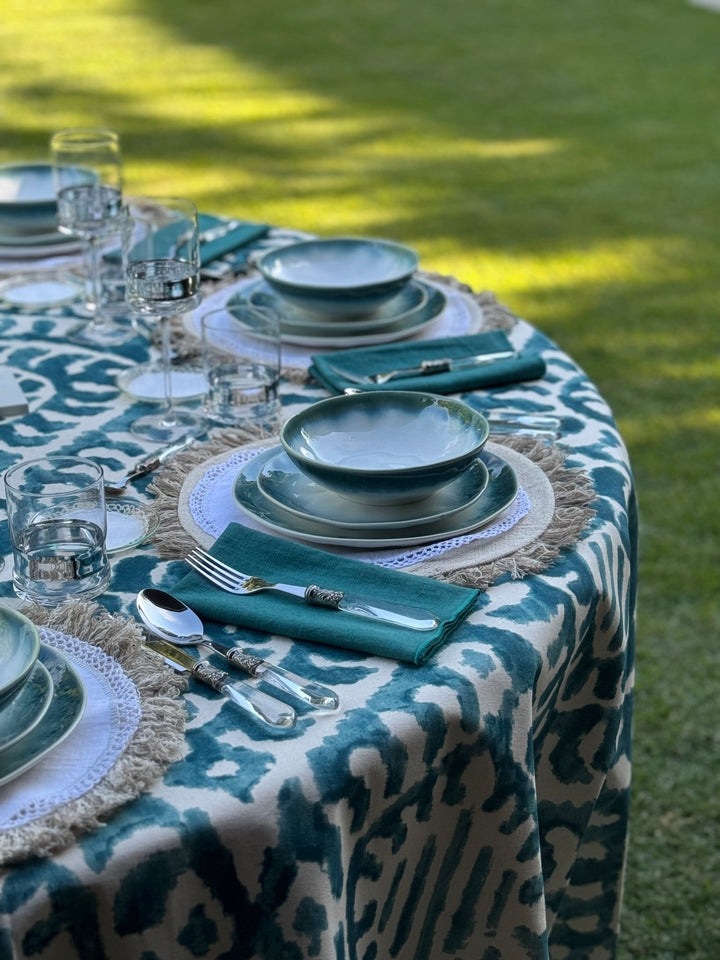 Bajoplato de Lino Blanco con Puntilla - La Compañía Francesa