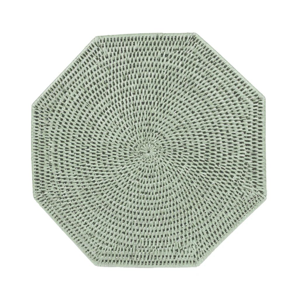 Bajoplato Rattan Green Set/2 - La Compañía Francesa