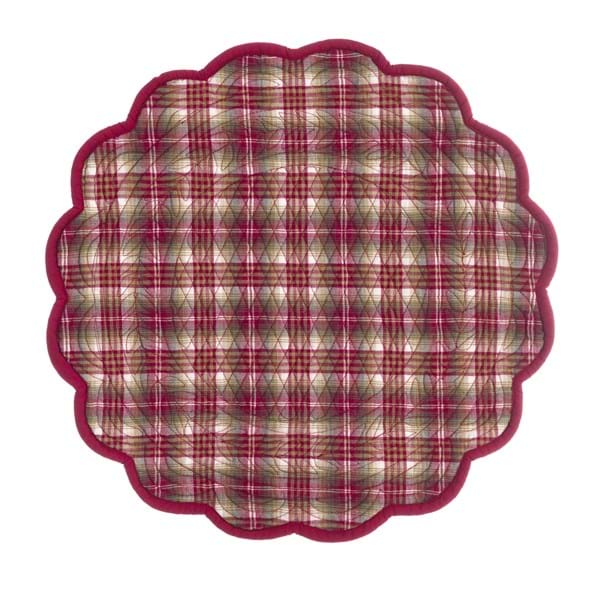 Bajoplato Redondo Red Tartán Set/6 - La Compañía Francesa