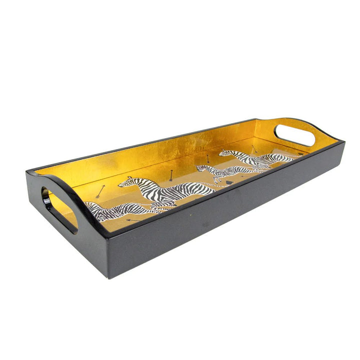 Bandeja Lacada Gold Zebras - La Compañía Francesa