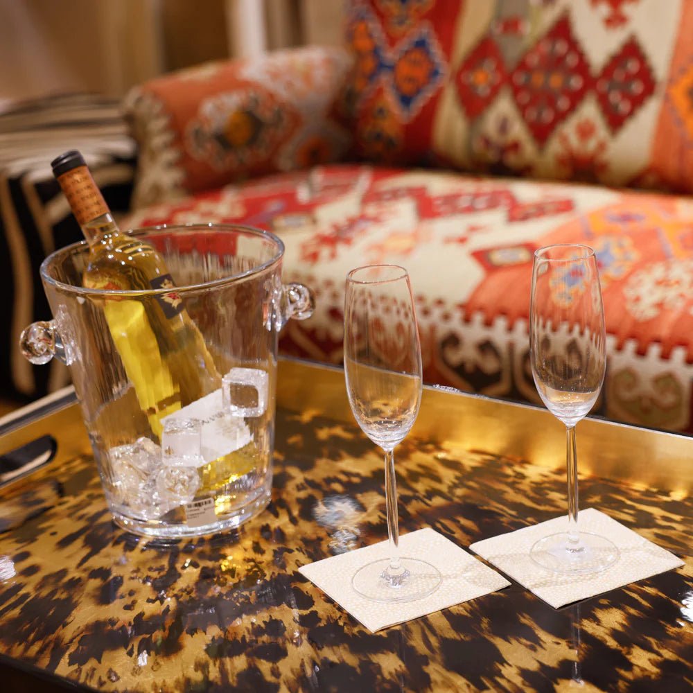 Bandeja Lacada Grande Rectangular Tortoiseshell - La Compañía Francesa