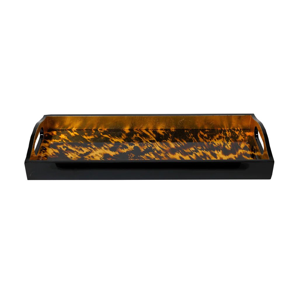 Bandeja Lacada Rectangular Tortoiseshell - La Compañía Francesa