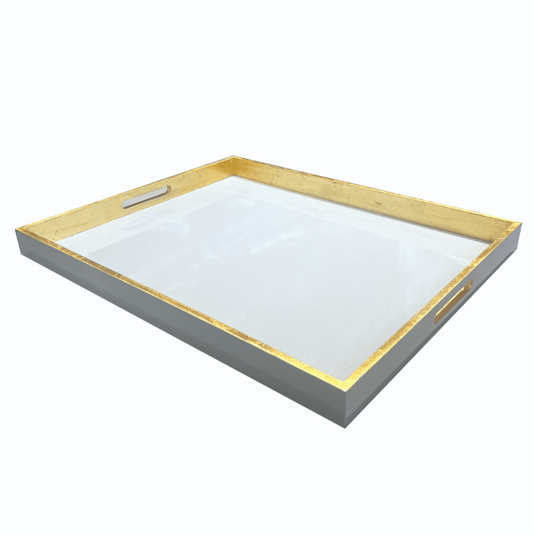 Bandeja París Grande color Azul Grisaceo / Oro - La Compañía Francesa