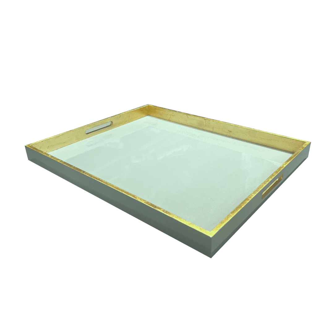 Bandeja París Mediana color Verde Agua / Oro - La Compañía Francesa