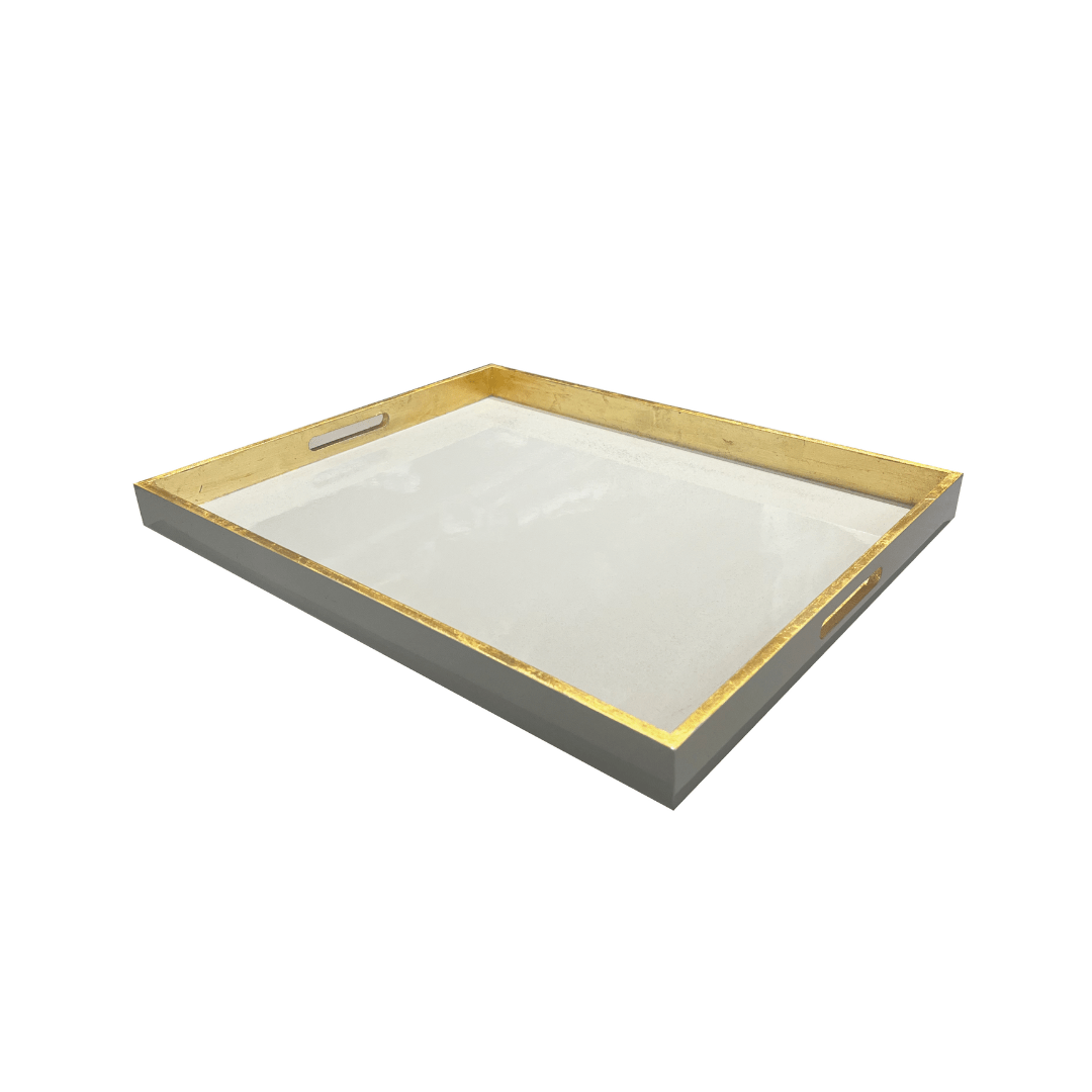 Bandeja París Pequeña color Piedra / Oro - La Compañía Francesa