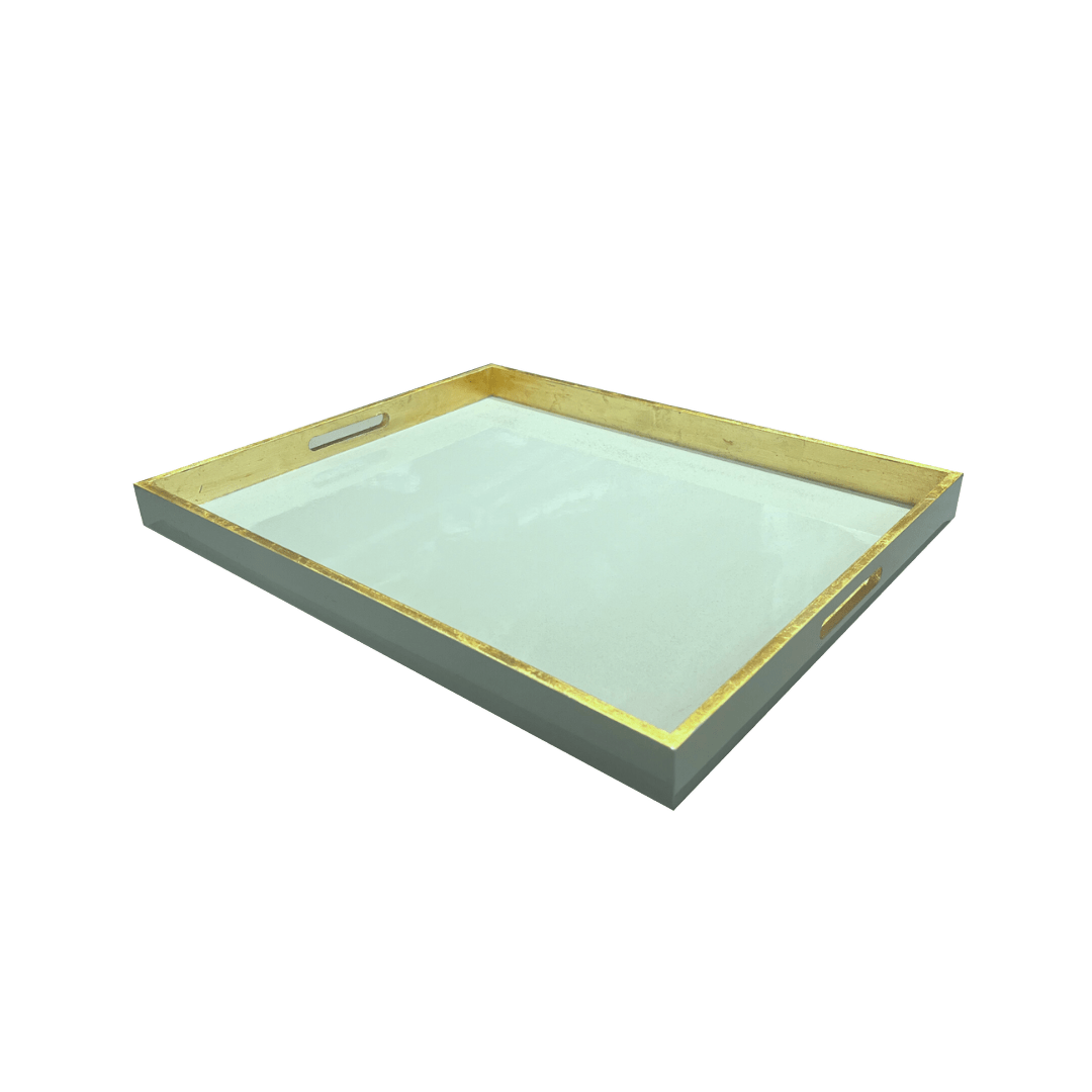 Bandeja París Pequeña color Verde Agua / Oro - La Compañía Francesa