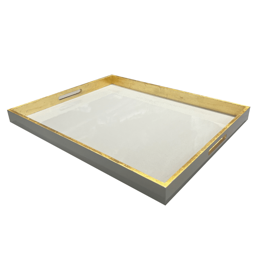Bandejas París Grande color Piedra / Oro - La Compañía Francesa