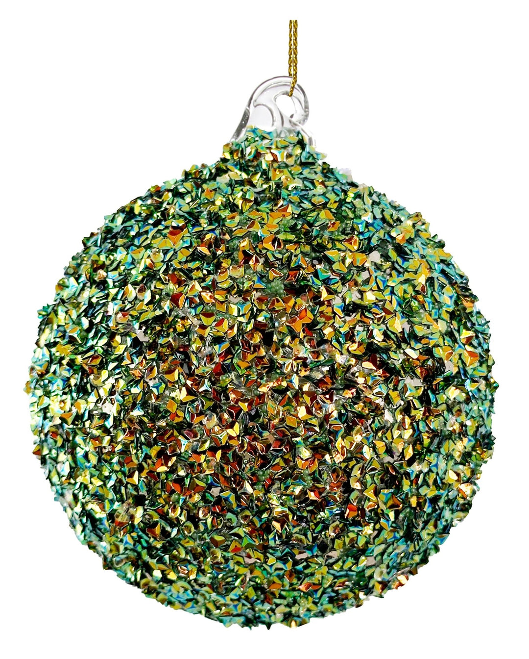 Bola de Navidad Brillance Vert & Or Mediana Set/2 - La Compañía Francesa