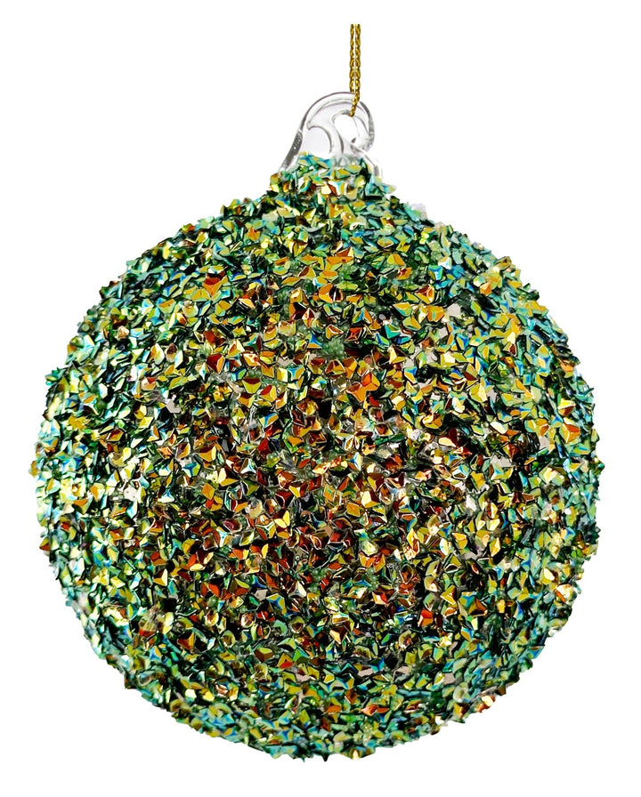 Bola de Navidad Brillance Vert & Or Mediana Set/2 - La Compañía Francesa