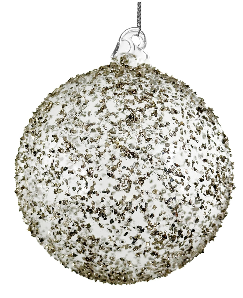 Bola de Navidad Cristalline Argentée Mediana Set/2 - La Compañía Francesa