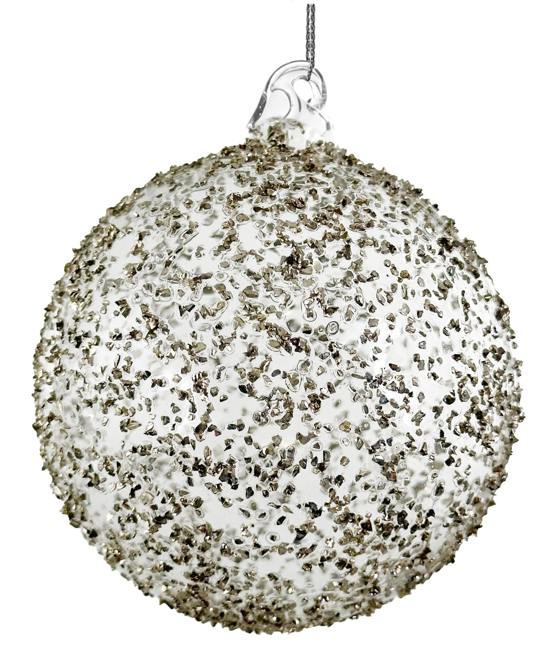 Bola de Navidad Cristalline Argentée Mediana Set/2 - La Compañía Francesa