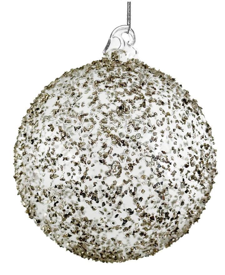 Bola de Navidad Cristalline Argentée Mediana Set/2 - La Compañía Francesa