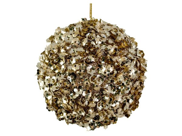 Bola de Navidad Dorada Pequeña - La Compañía Francesa