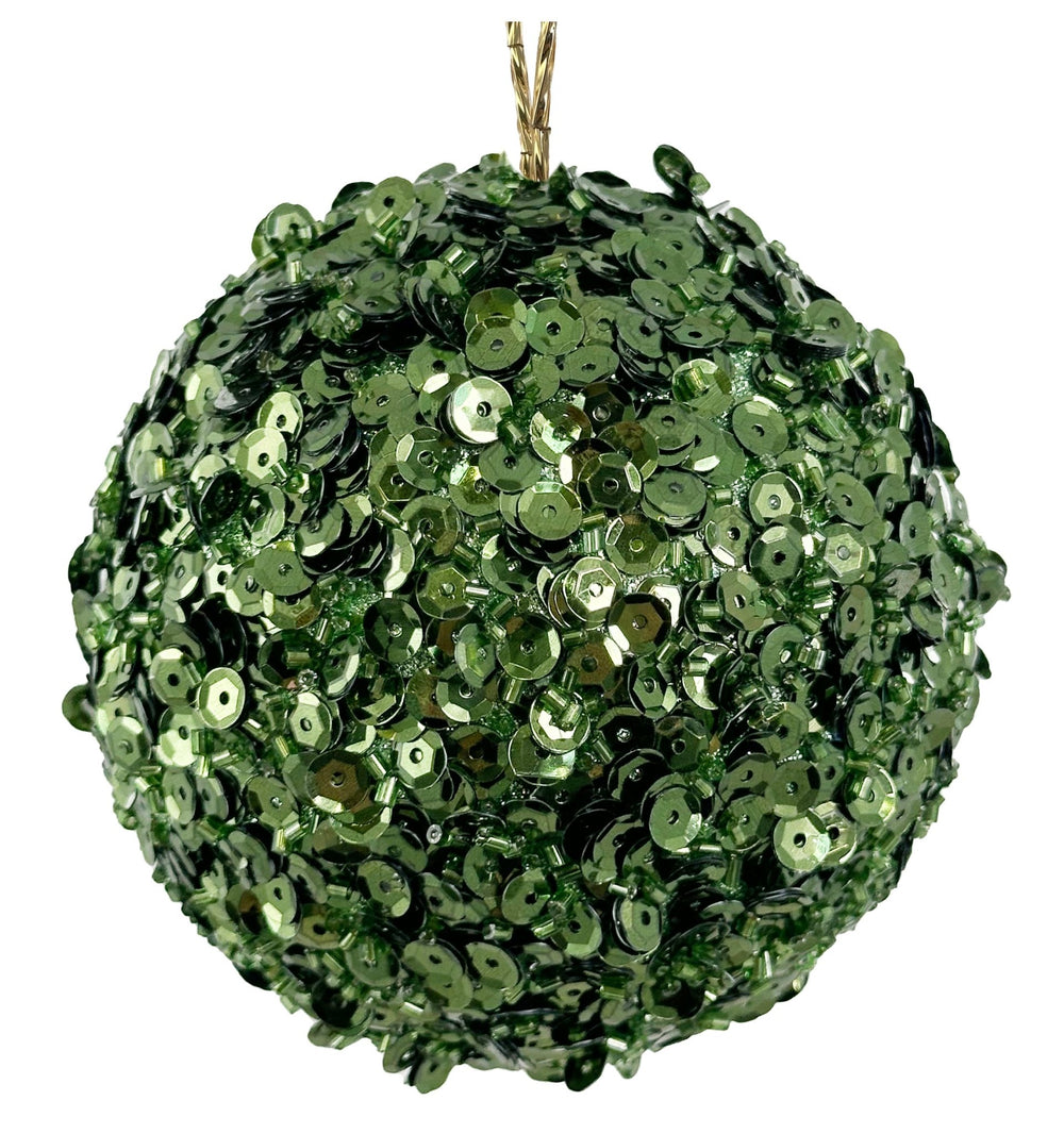 Bola de Navidad Étincelle Émeraude Mediana Set/4 - La Compañía Francesa