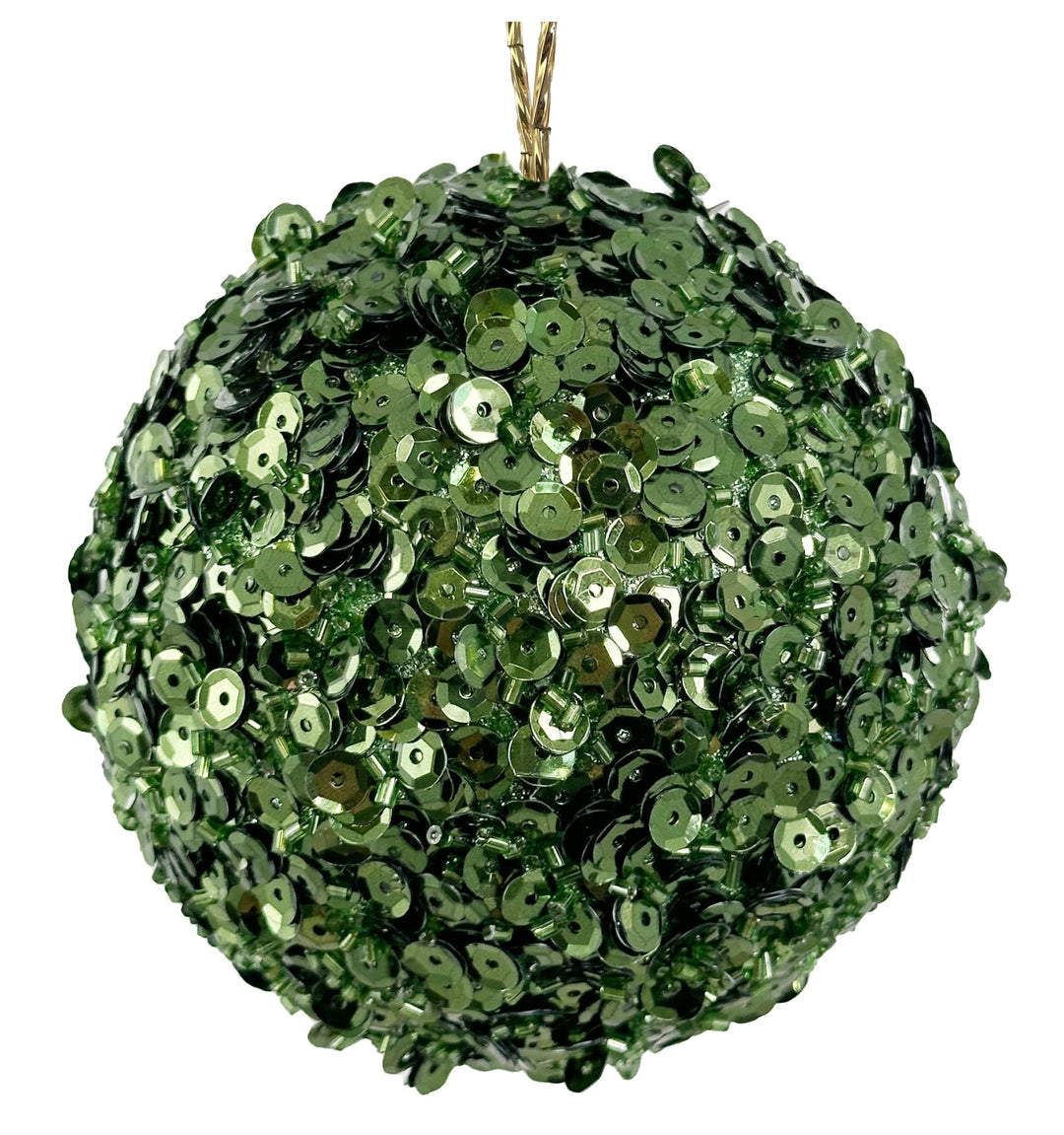 Bola de Navidad Étincelle Émeraude Mediana Set/4 - La Compañía Francesa