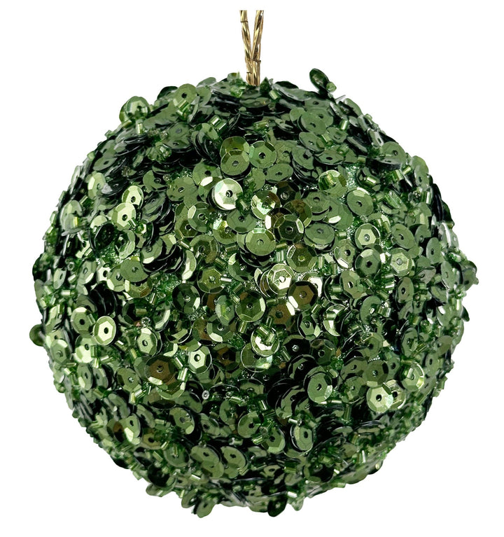 Bola de Navidad Étincelle Émeraude Mediana Set/4 - La Compañía Francesa