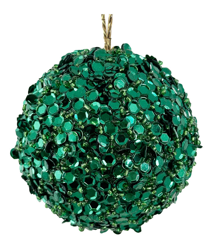 Bola de Navidad Étincelle Vert Forêt Pequeña Set/6 - La Compañía Francesa