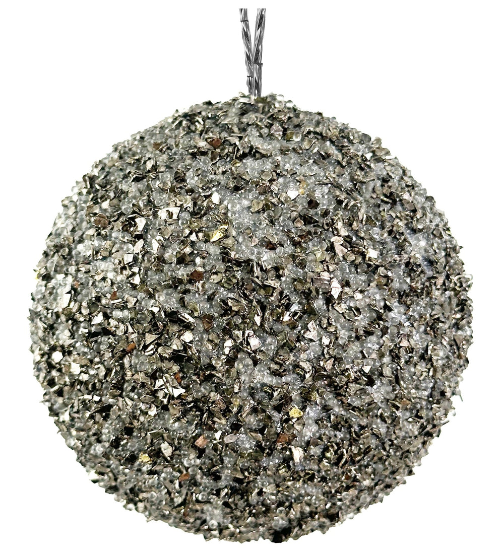 Bola de Navidad Glitter Smoke Mediana Set/4 - La Compañía Francesa