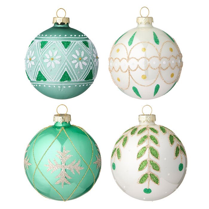 Bolas de Navidad Green Noel Set/4 - La Compañía Francesa
