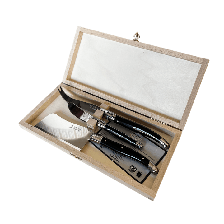 Caja Cuchillos Queso Negro - La Compañía Francesa
