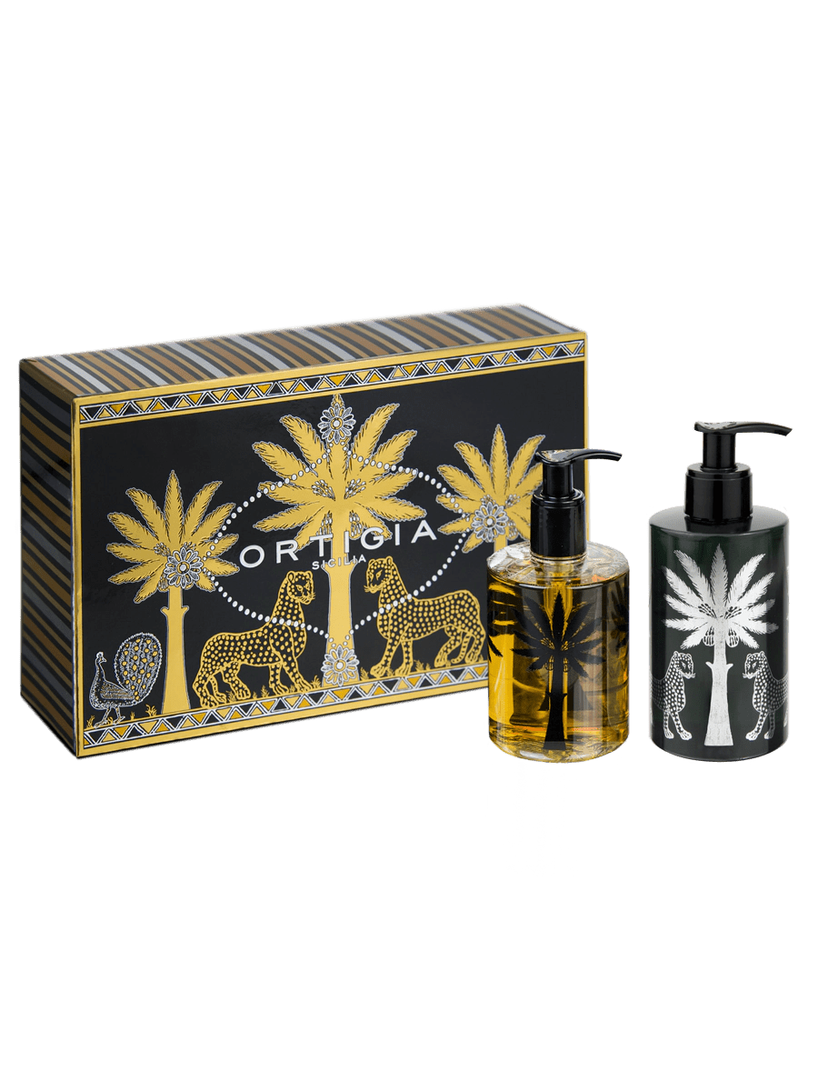 Caja de Jabón y Crema Corporal Ambra Nera - La Compañía Francesa