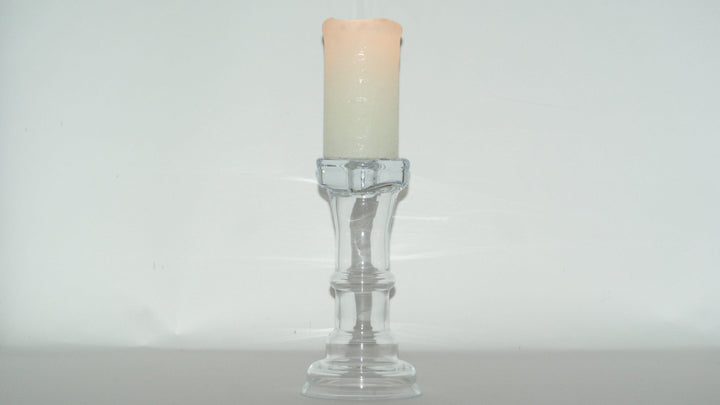 Candelabro de Cristal Transparente Alto - La Compañía Francesa