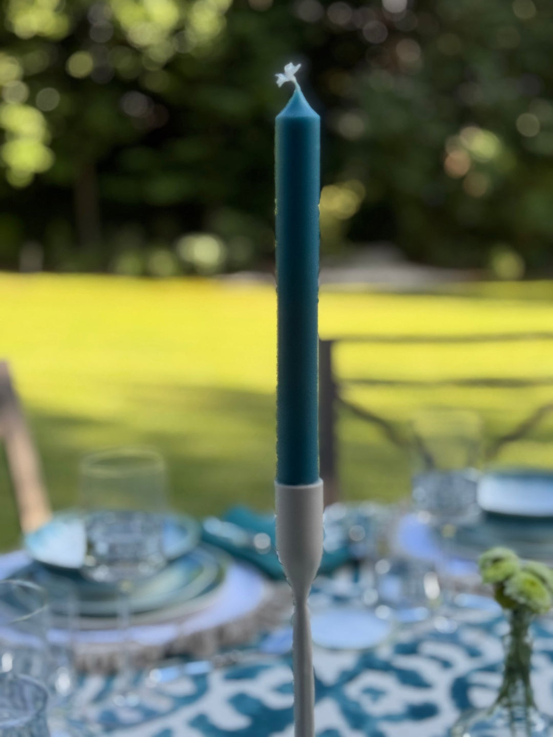 Candelabro de Metal Off - White Mediano - La Compañía Francesa