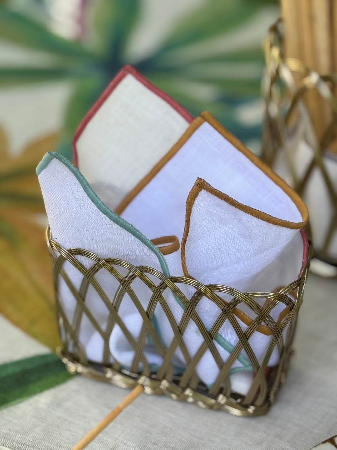 Cesta Copper Rectangular Pequeña - La Compañía Francesa